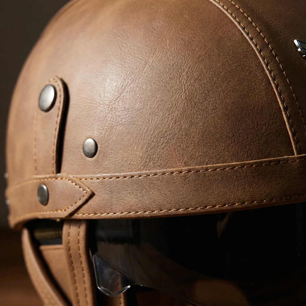 Cruisvik - Casco de estilo vintage con certificación DOT