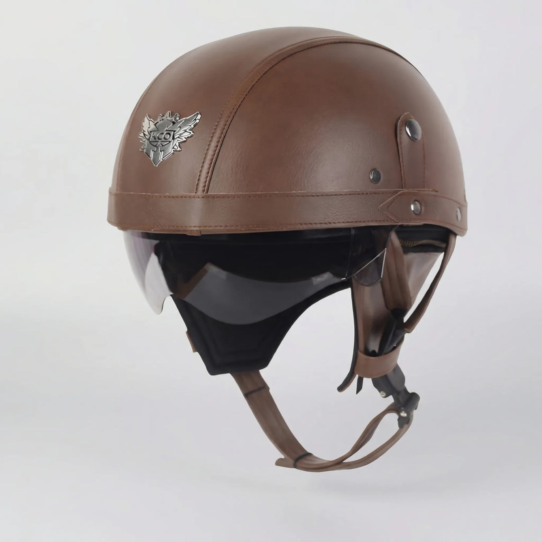 Cruisvik - Casco de estilo vintage con certificación DOT