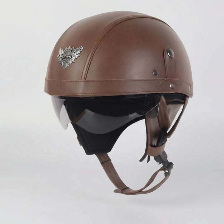 Cruisvik - Casco de estilo vintage con certificación DOT