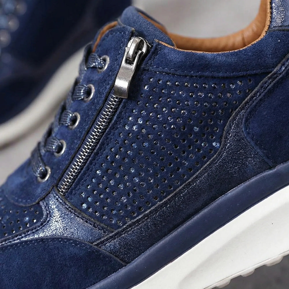 Crystella - Zapatillas con plataforma adornadas con cristales