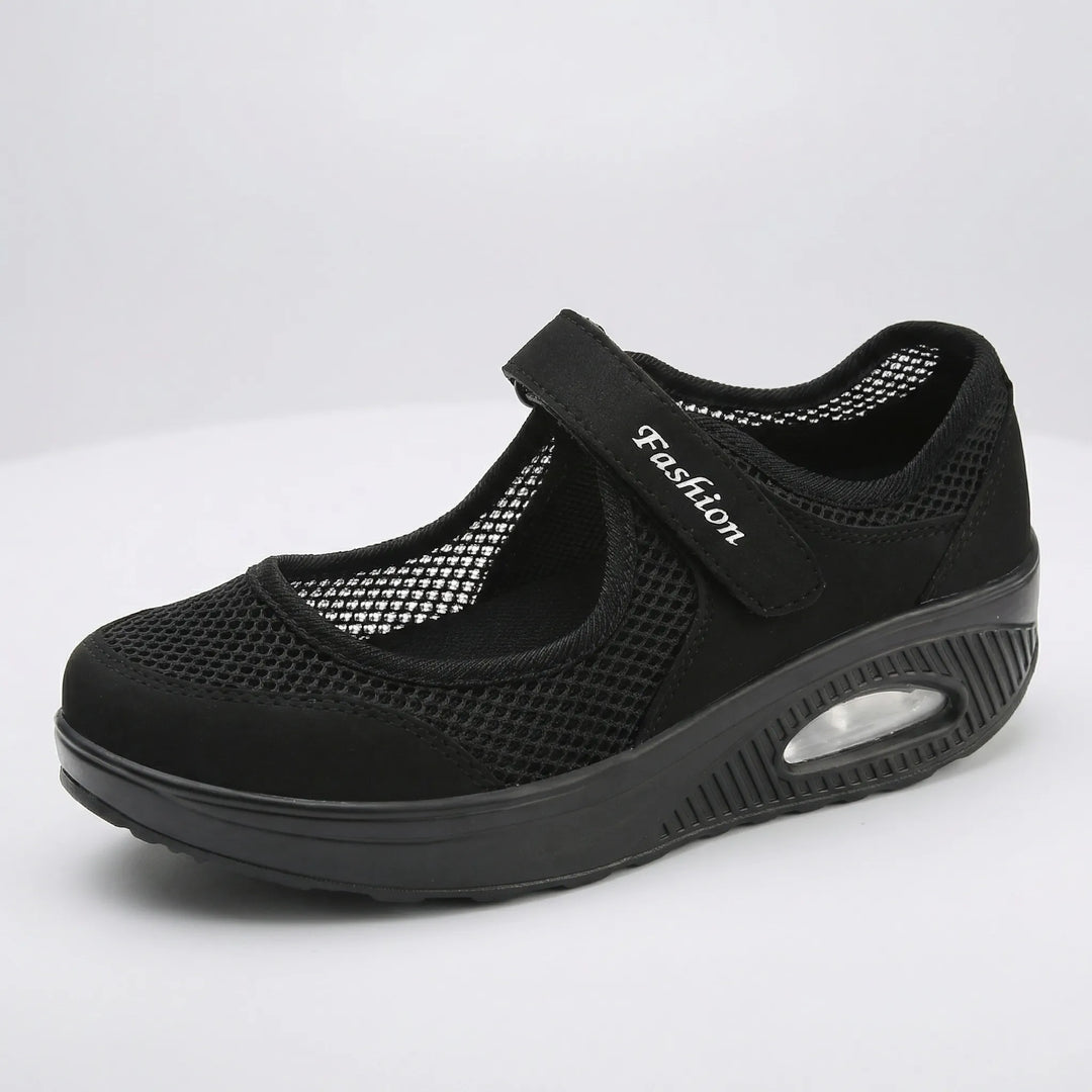 Cushivara - Zapatilla de caminar para mujer con suela acolchada