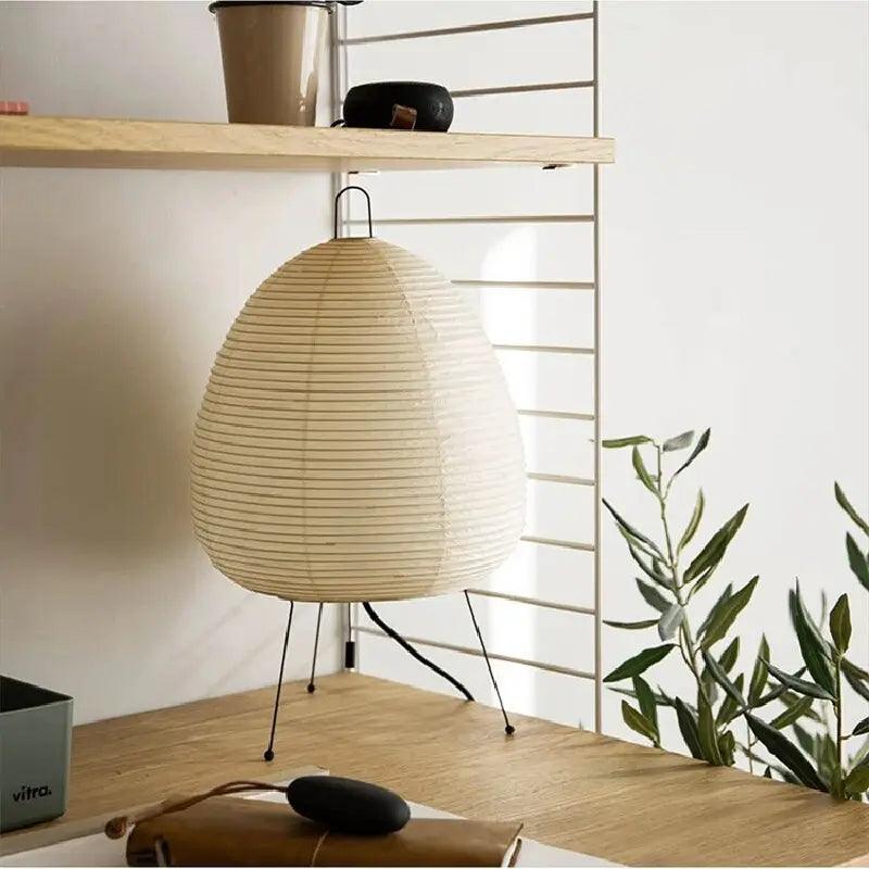 HikariZen | Lámpara de Mesa Japonesa con Diseño Moderno