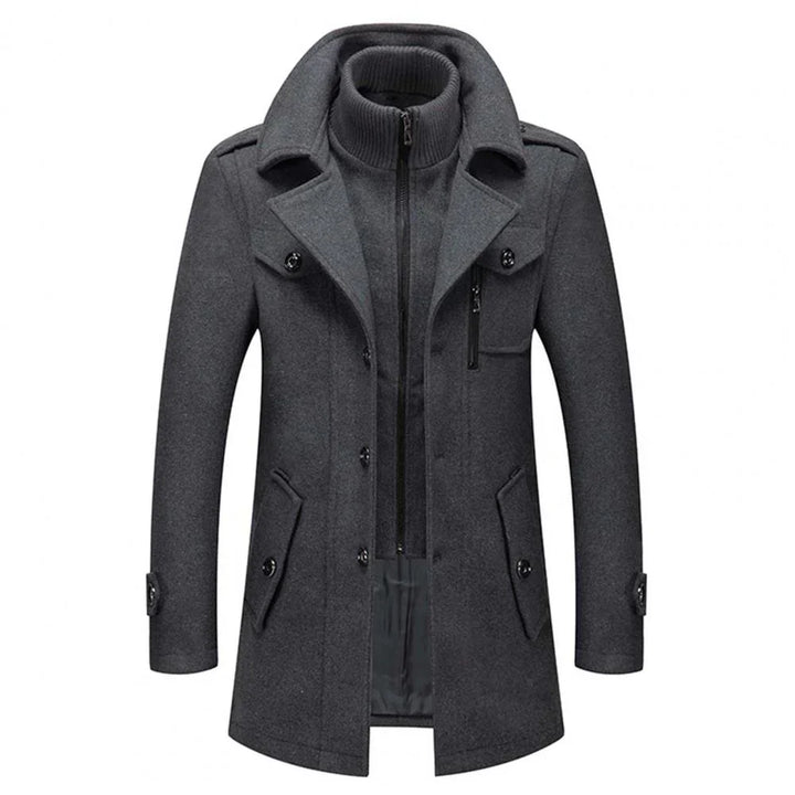 Abrigo de invierno de dos piezas para hombre: calidez y estilo combinados