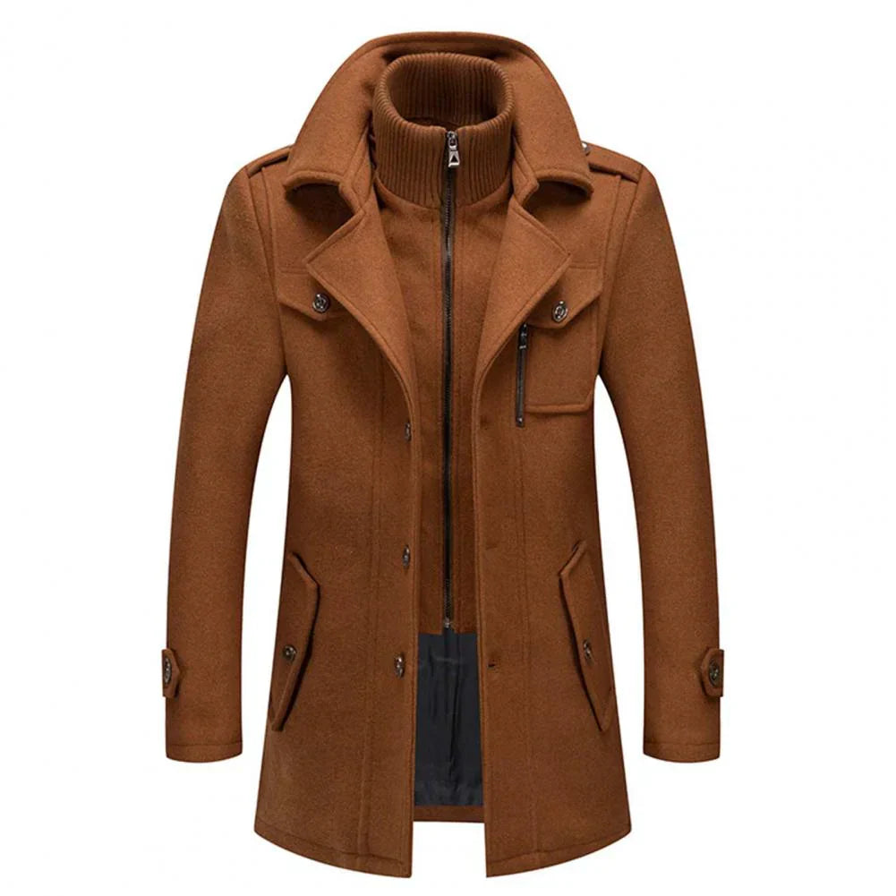 Abrigo de invierno de dos piezas para hombre: calidez y estilo combinados
