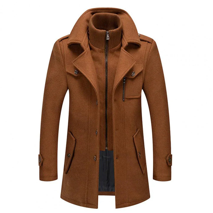 Abrigo de invierno de dos piezas para hombre: calidez y estilo combinados