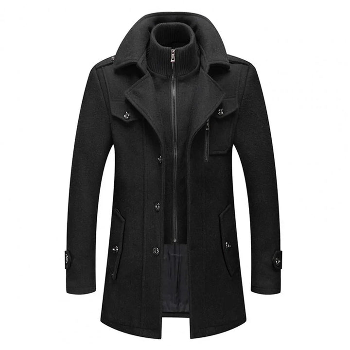 Abrigo de invierno de dos piezas para hombre: calidez y estilo combinados