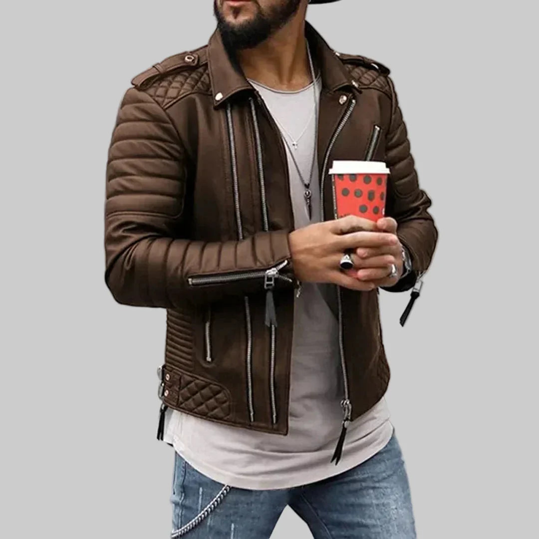 Chaqueta de Cuero Timeless y Robusta para Hombres