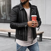 Chaqueta de cuero para hombre atemporal y resistente