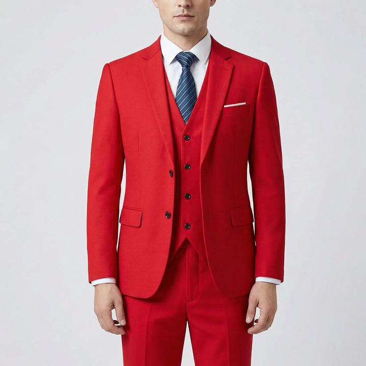 Daprano - Conjunto de traje formal de 3 piezas para hombre
