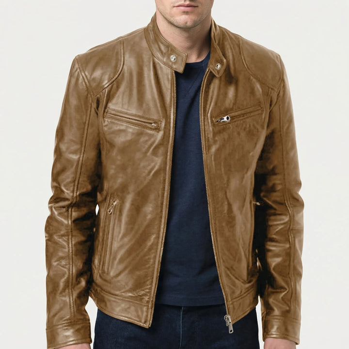 Darkcroft - Chaqueta de hombre con cremallera y corte entallado