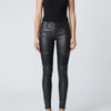 Pantalones Moto de Cuero Sintético Ajustados para Mujeres