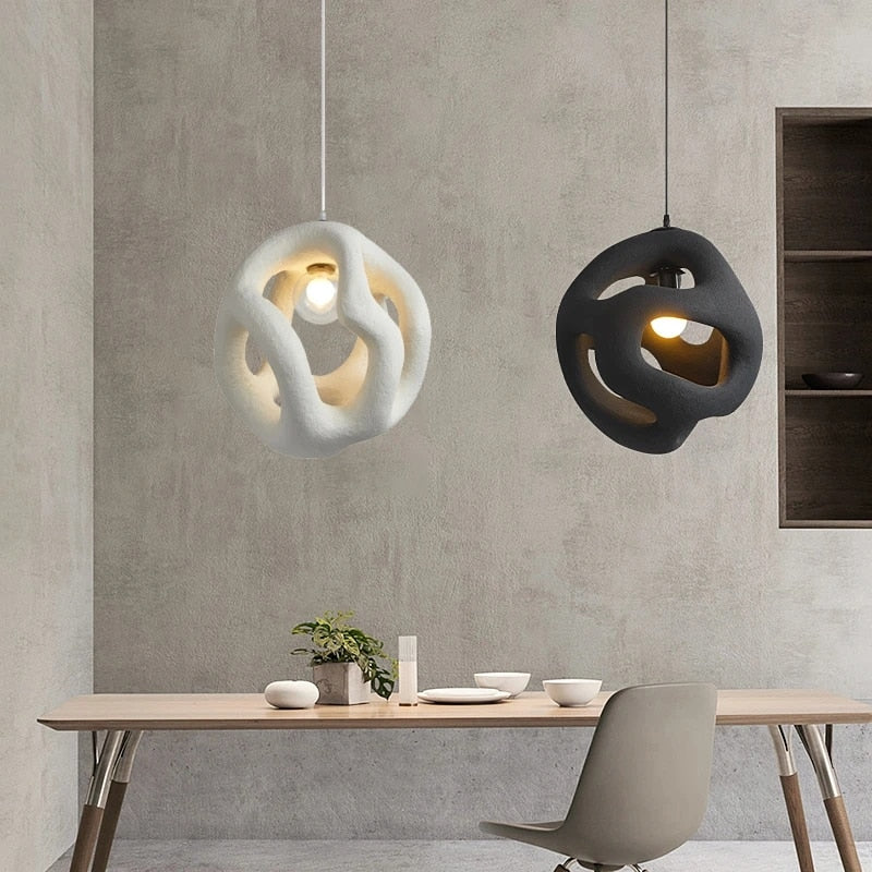 LumiZen | Lámpara de Techo Asimétrica Minimalista de Estilo Wabi-Sabi