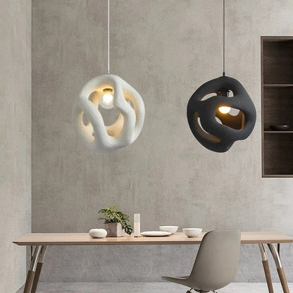 LumiZen | Lámpara de Techo Asimétrica Minimalista de Estilo Wabi-Sabi