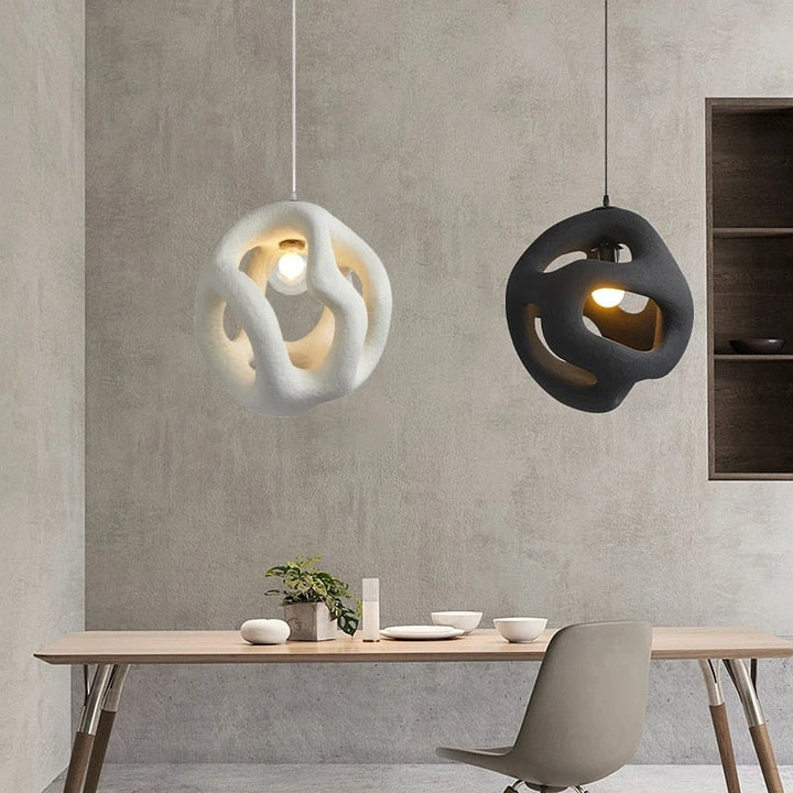 LumiZen | Lámpara de Techo Asimétrica Minimalista de Estilo Wabi-Sabi