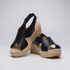 Sandalias de Cuña Cruzadas Abiertas para Mujeres