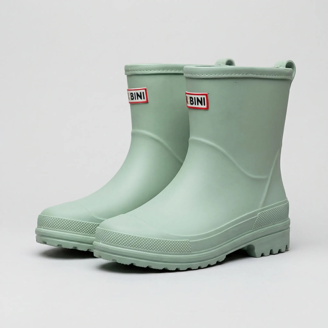 Drizzla - Botas de lluvia impermeables de media caña para mujer