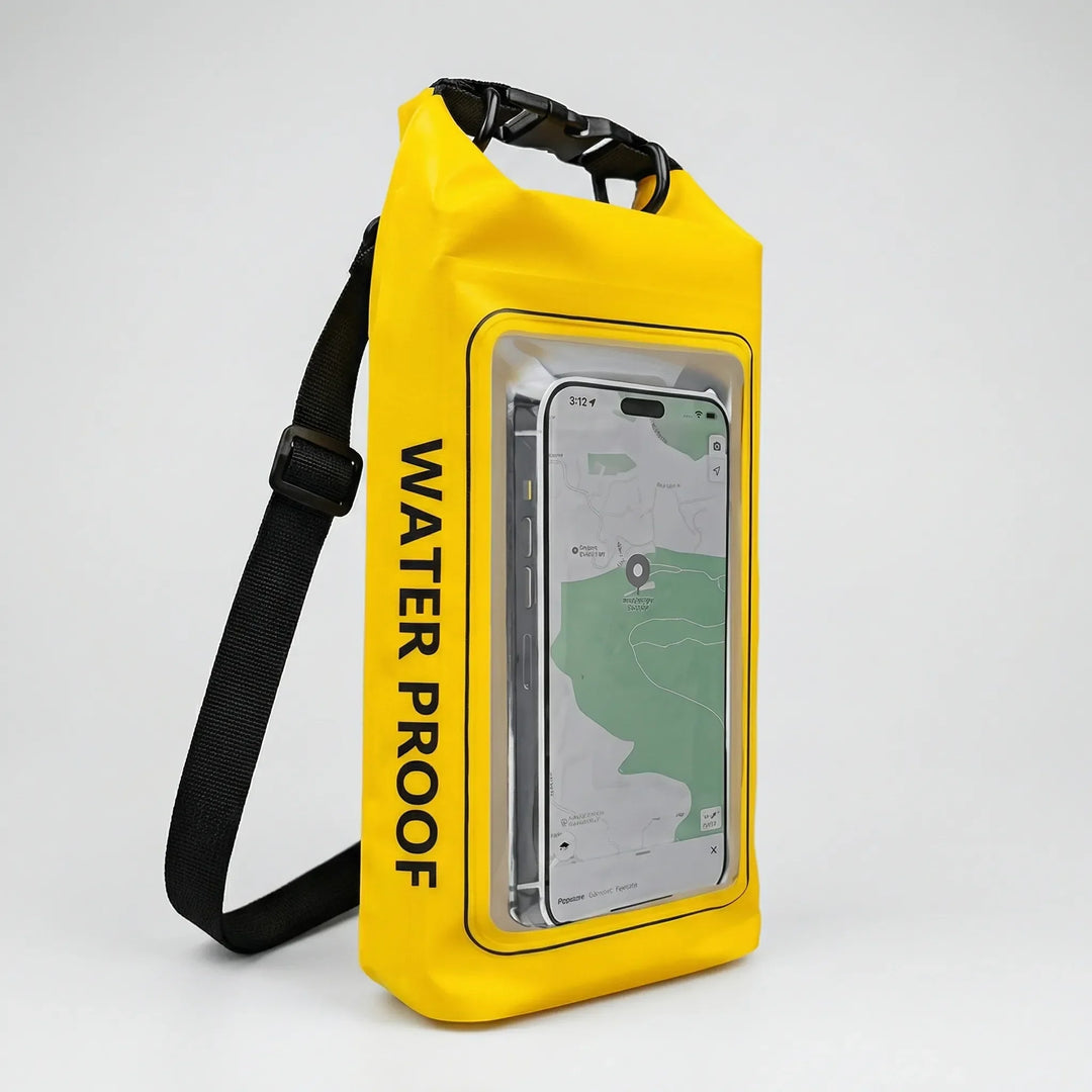 Dryventure - Bolsa impermeable enrollable con ventana para teléfono