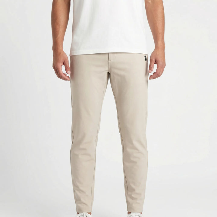 Dynoro - Pantalones elásticos ajustados de corte cónico para hombre