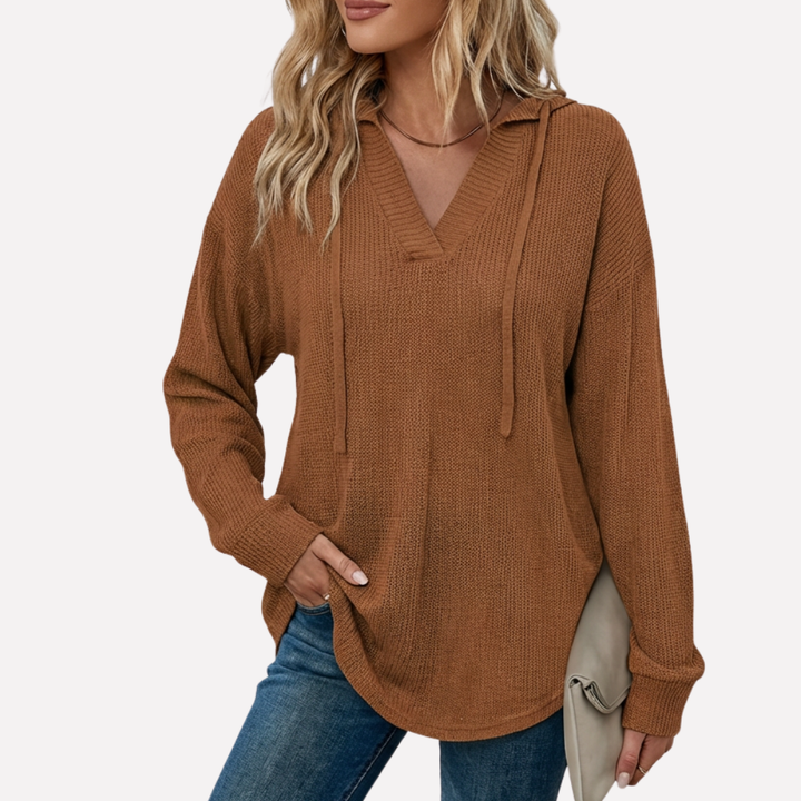Sudadera Oversized con Cuello en V
