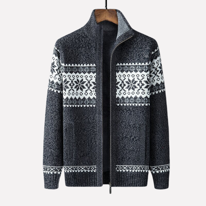 Cardigan de Invierno de Punto para Hombres