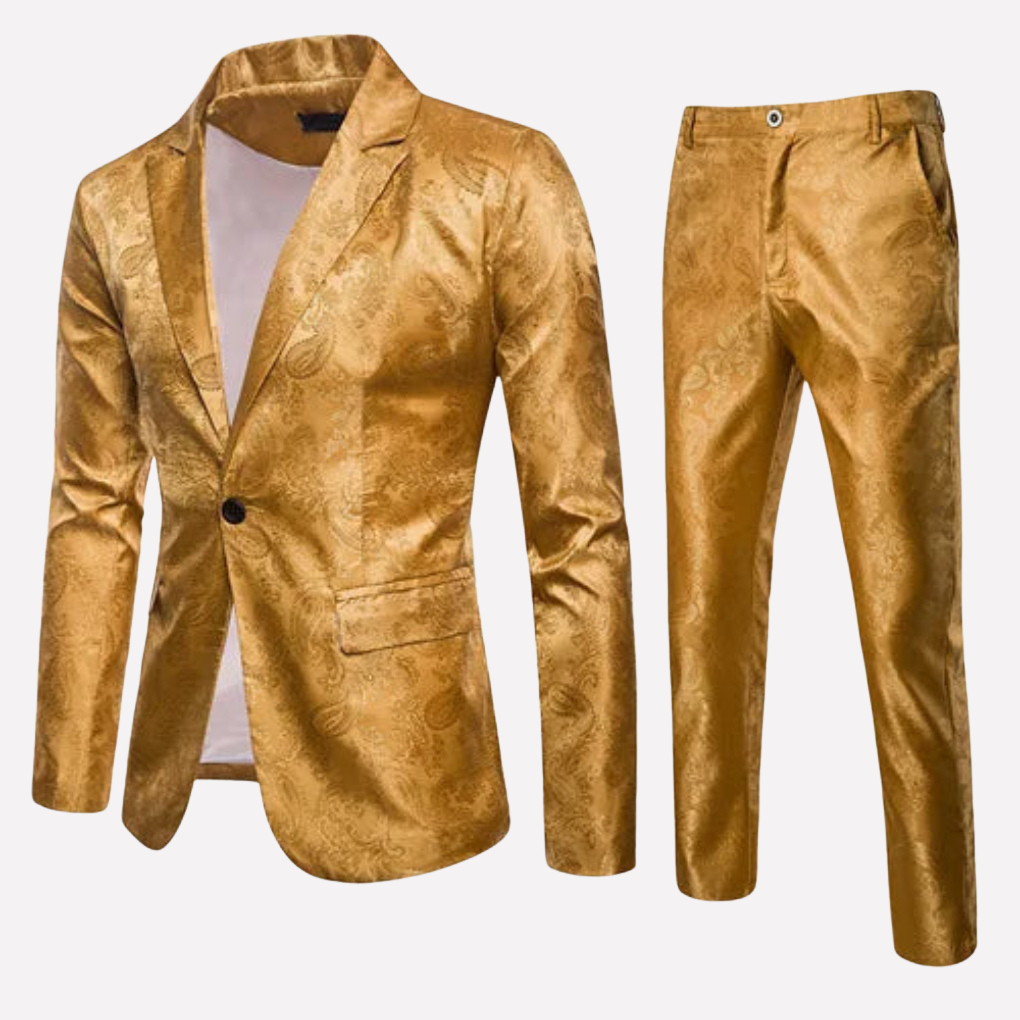 Traje Clásico – Conjunto Lujoso de Dos Piezas para Hombres