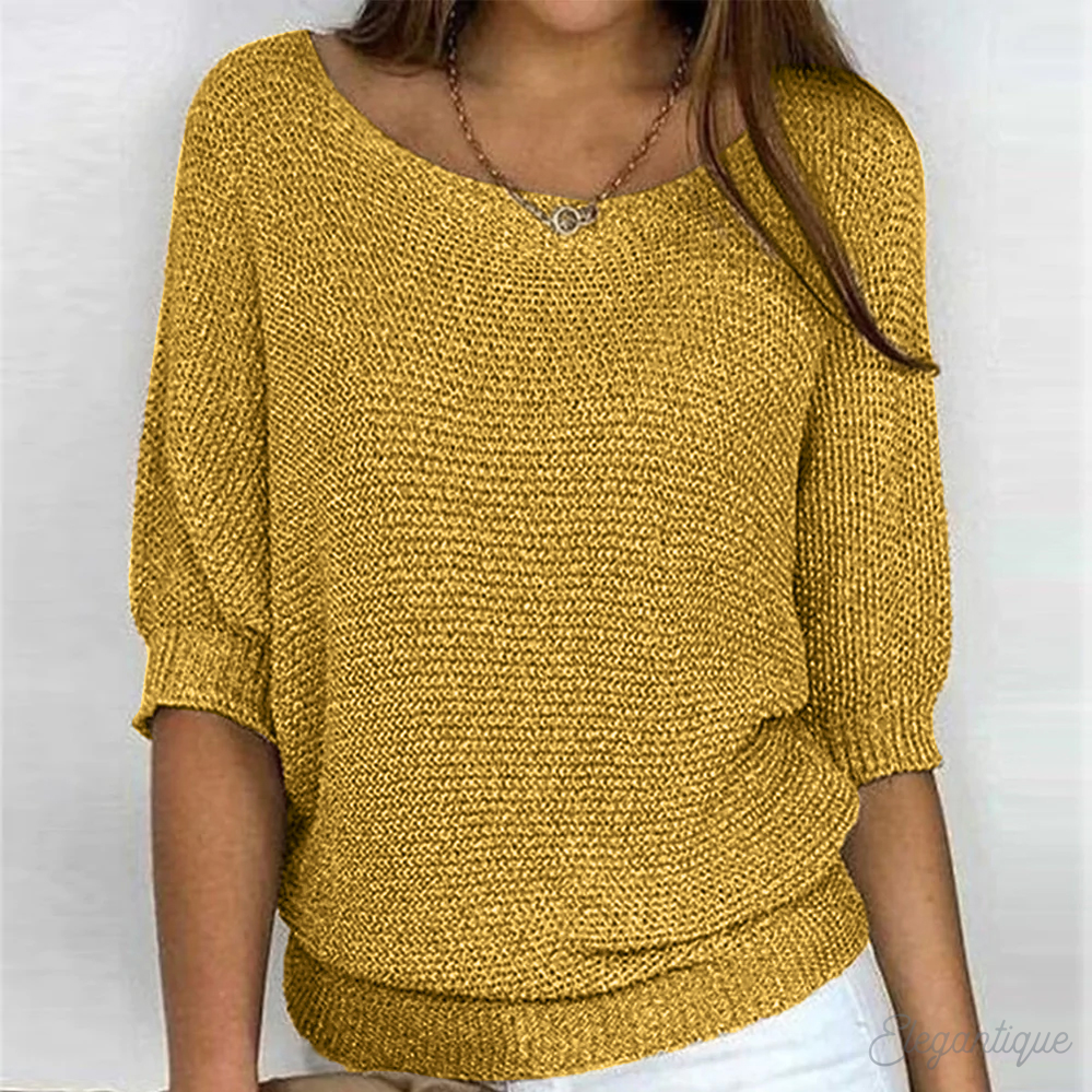 Jersey oversize liso y desenfadado para mujer: sencillez y comodidad para un estilo diario sin complicaciones