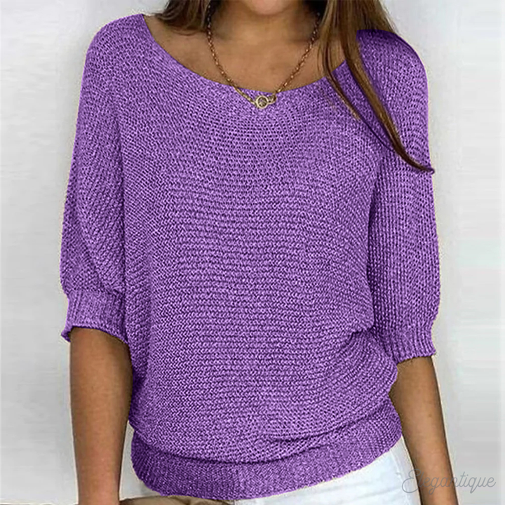 Jersey oversize liso y desenfadado para mujer: sencillez y comodidad para un estilo diario sin complicaciones