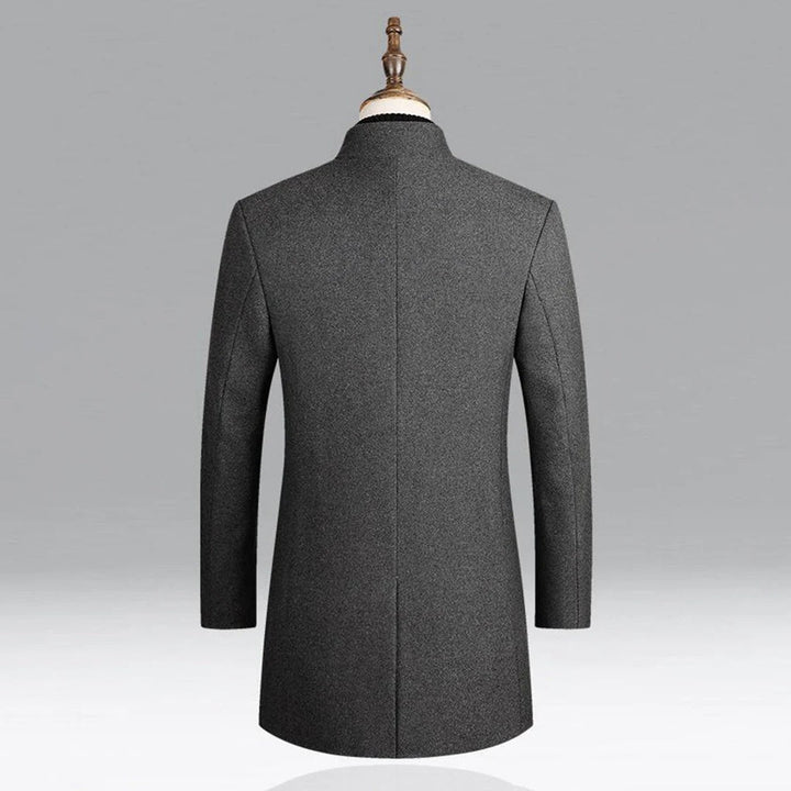 Abrigo Clásico Elegante de Lana para Hombre Capa Formal Timeless