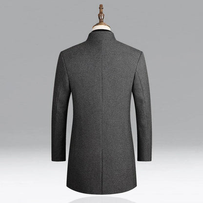 Abrigo clásico de lana elegante para hombre