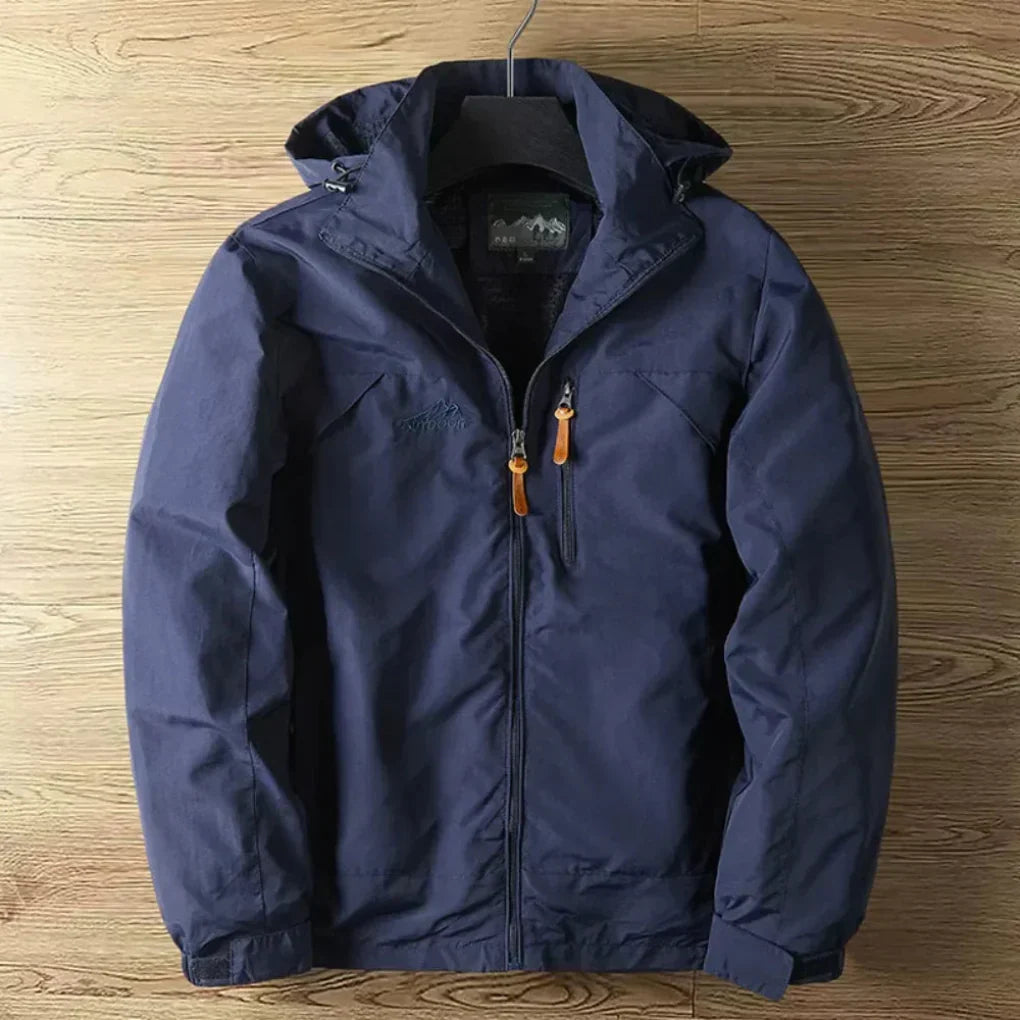Chaqueta Exterior Impermeable y Transpirable para Hombre con Capucha