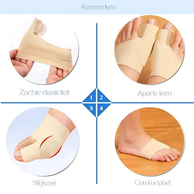 Separador de Dedos de Gel para Corrección de Juanetes y Alivio del Dolor