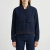 Chaqueta Bomber Casual Recortada para Mujeres