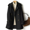 Trench Coat Doble Botón Clásico para Mujeres