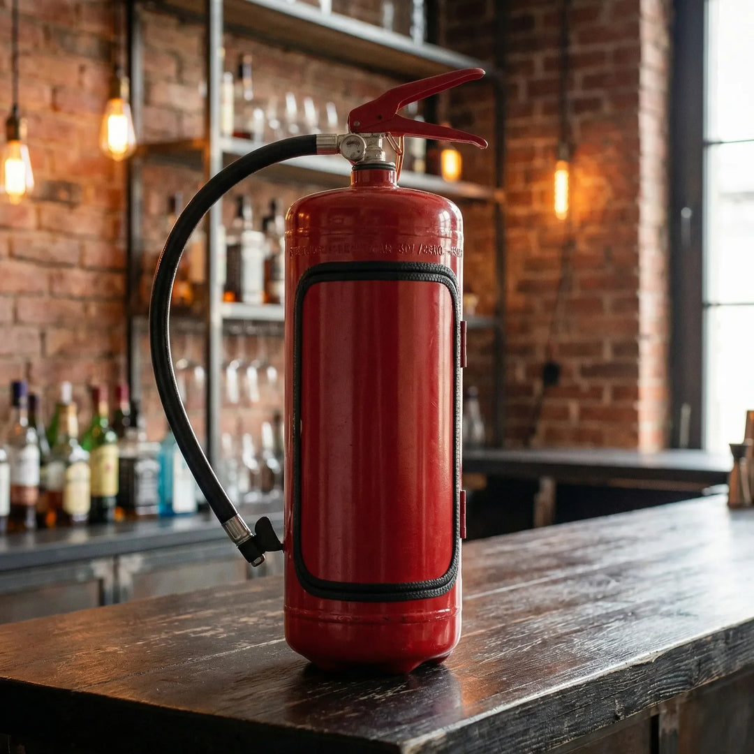 Flamebar - Minibar oculto - Réplica de extintor de incendios