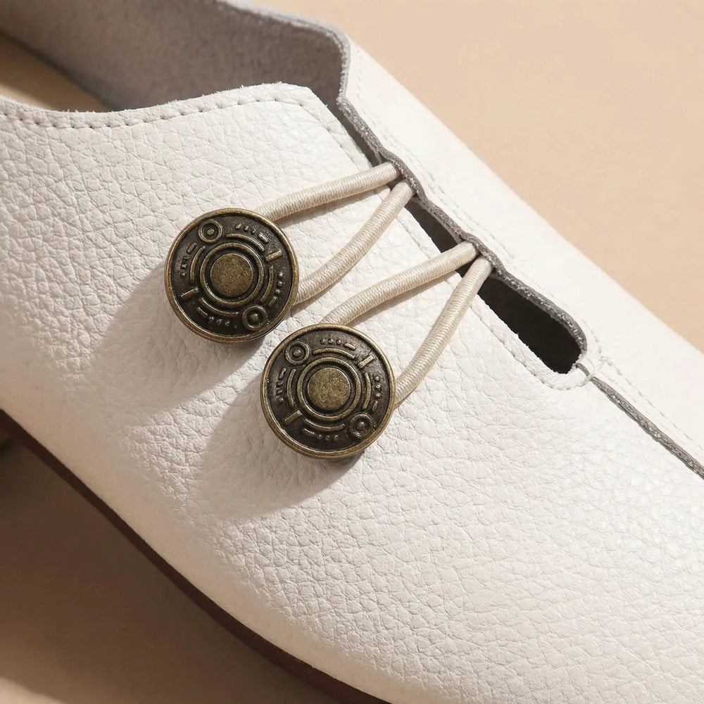 Flatrelle - Mocasín plano de punta redonda sin cordones