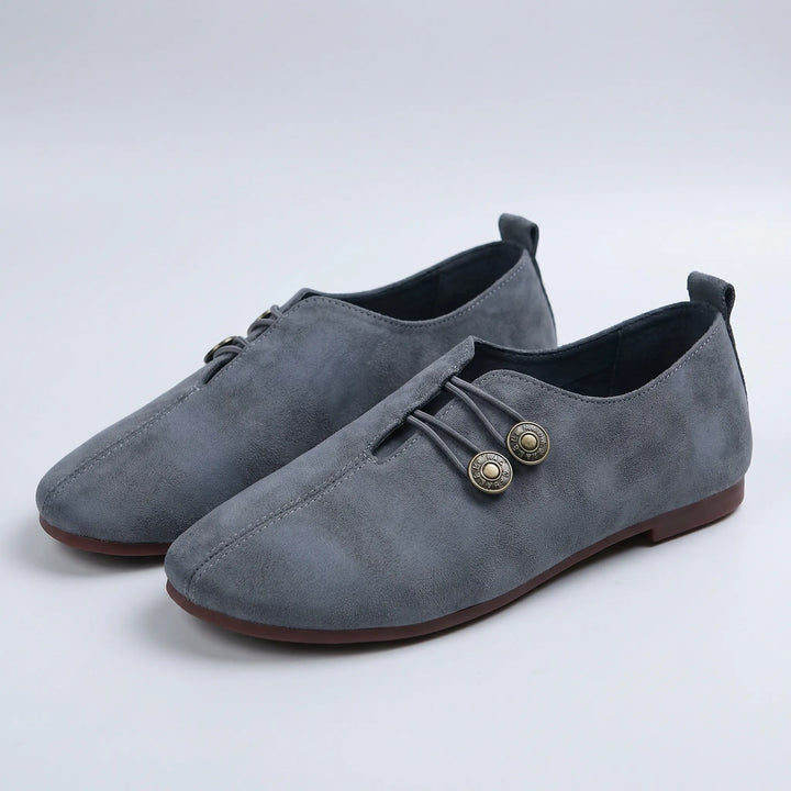 Flatrelle - Mocasín plano de punta redonda sin cordones