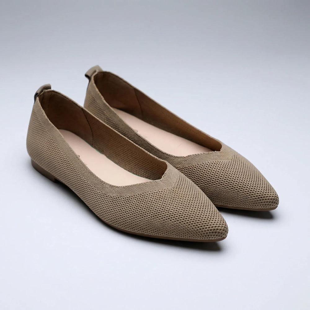 Flettsa - Zapatos planos sin cordones con punta afilada