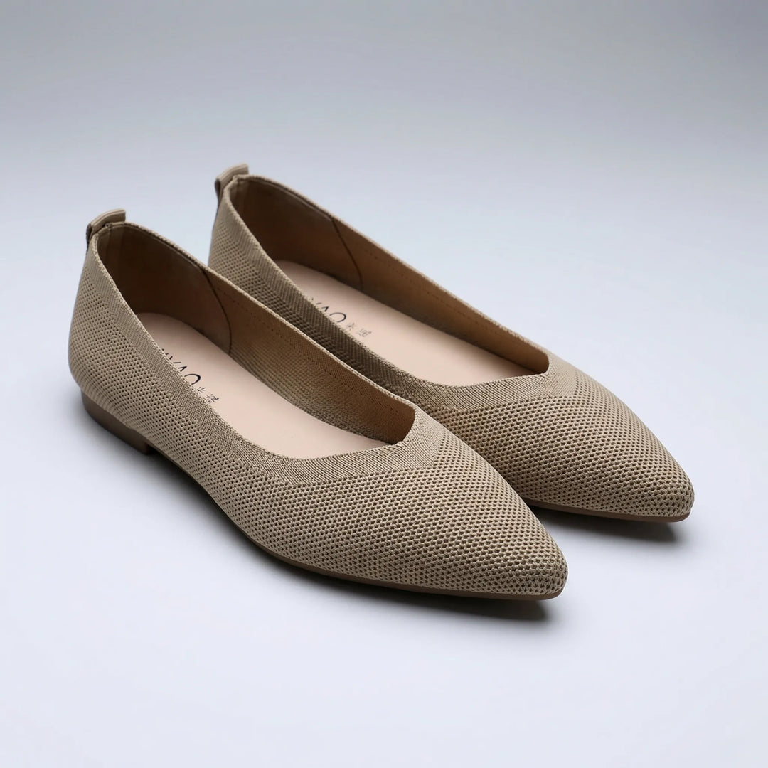 Flettsa - Zapatos planos sin cordones con punta afilada