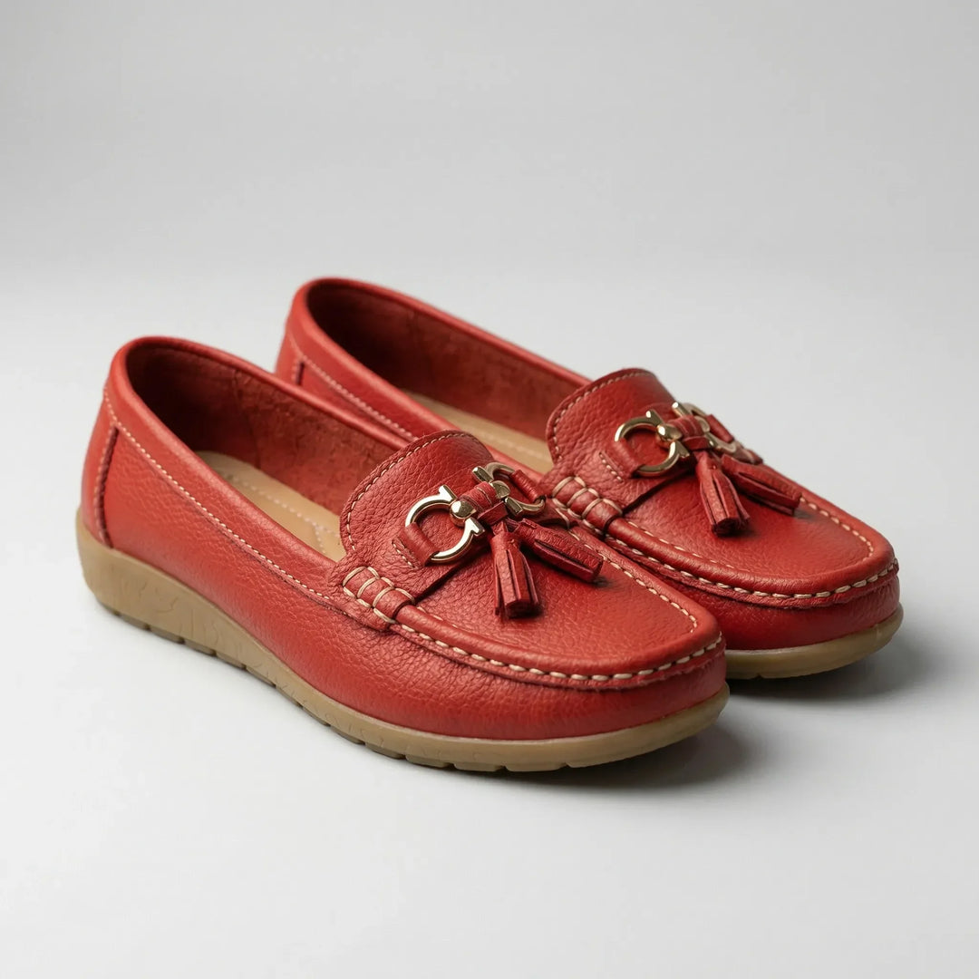 Fleurette - Mocasín plano sin cordones con detalle de borla