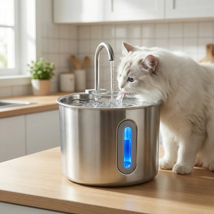 Flowpet - Fuente de agua automática con circulación para mascotas