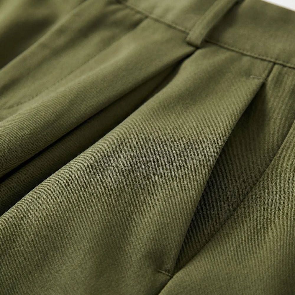 Flowvia - Pantalones largos de talle alto y pierna ancha