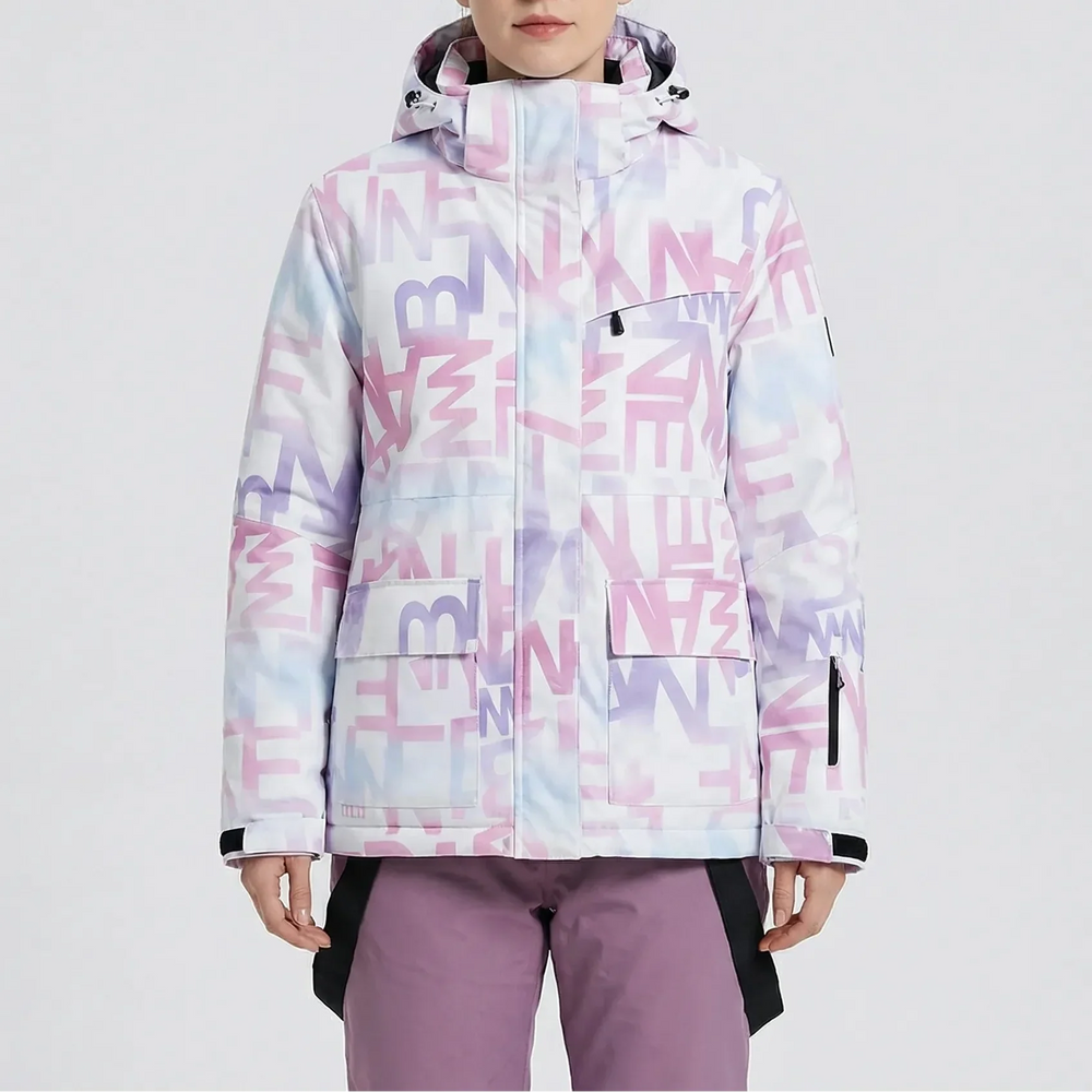 Flurrex - Conjunto de dos piezas de chaqueta y pantalón de esquí con capucha