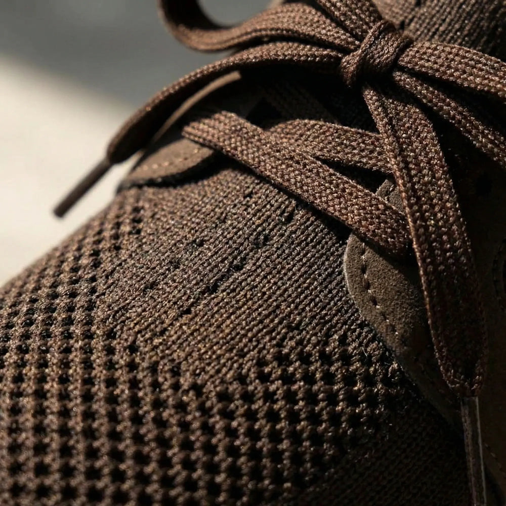 Fluxera - Zapatillas casuales con parte superior de malla y cordones