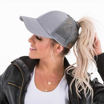 Gorra de béisbol práctica para cola de caballo