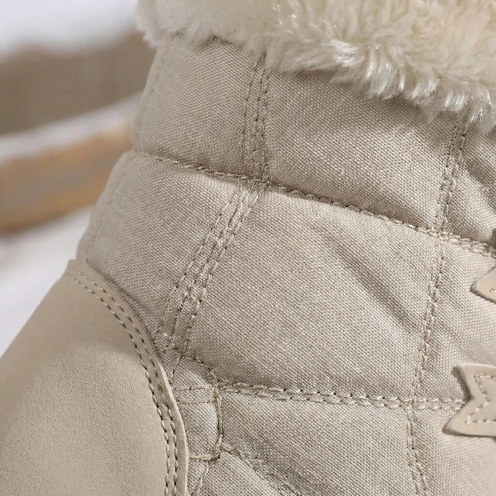 Frosteva - Botas de nieve de media caña con cordones