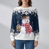 Sudadera Gráfica de Muñeco de Nieve Festivo