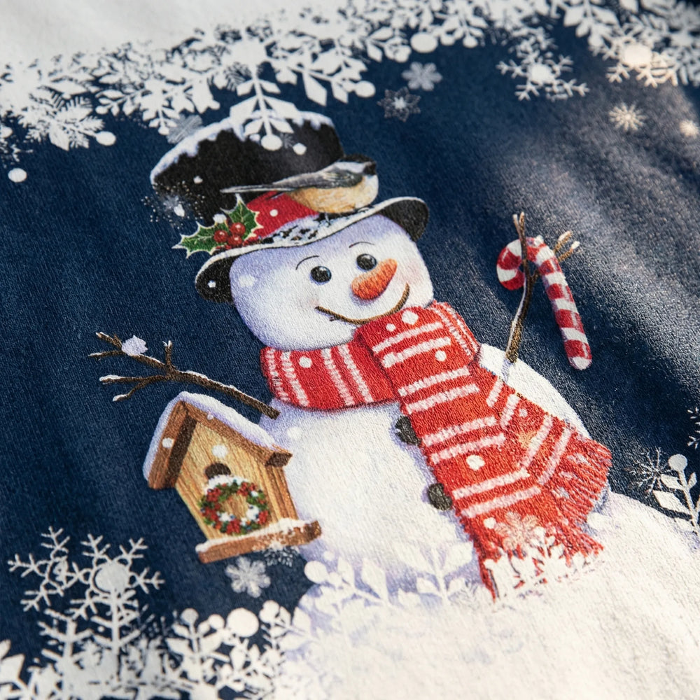 Sudadera con estampado de muñeco de nieve navideño de Frostivelle