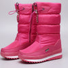 Bota de Invierno Media Calamares Sin Cordones para Mujeres
