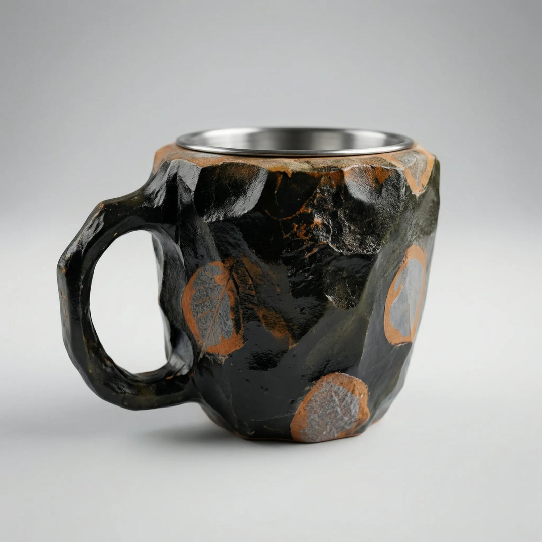Gemlux - Taza de café con diseño de gema facetada