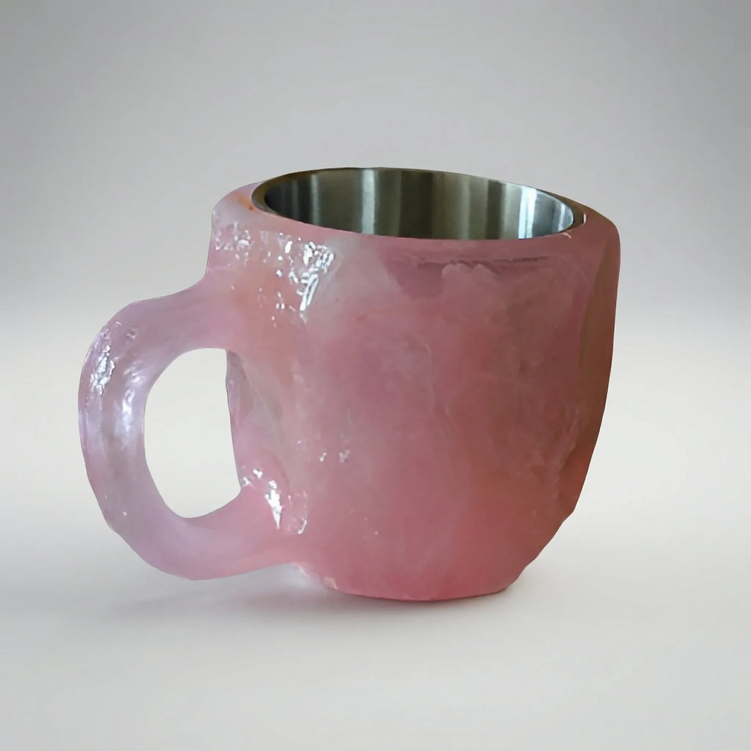Gemlux - Taza de café con diseño de gema facetada